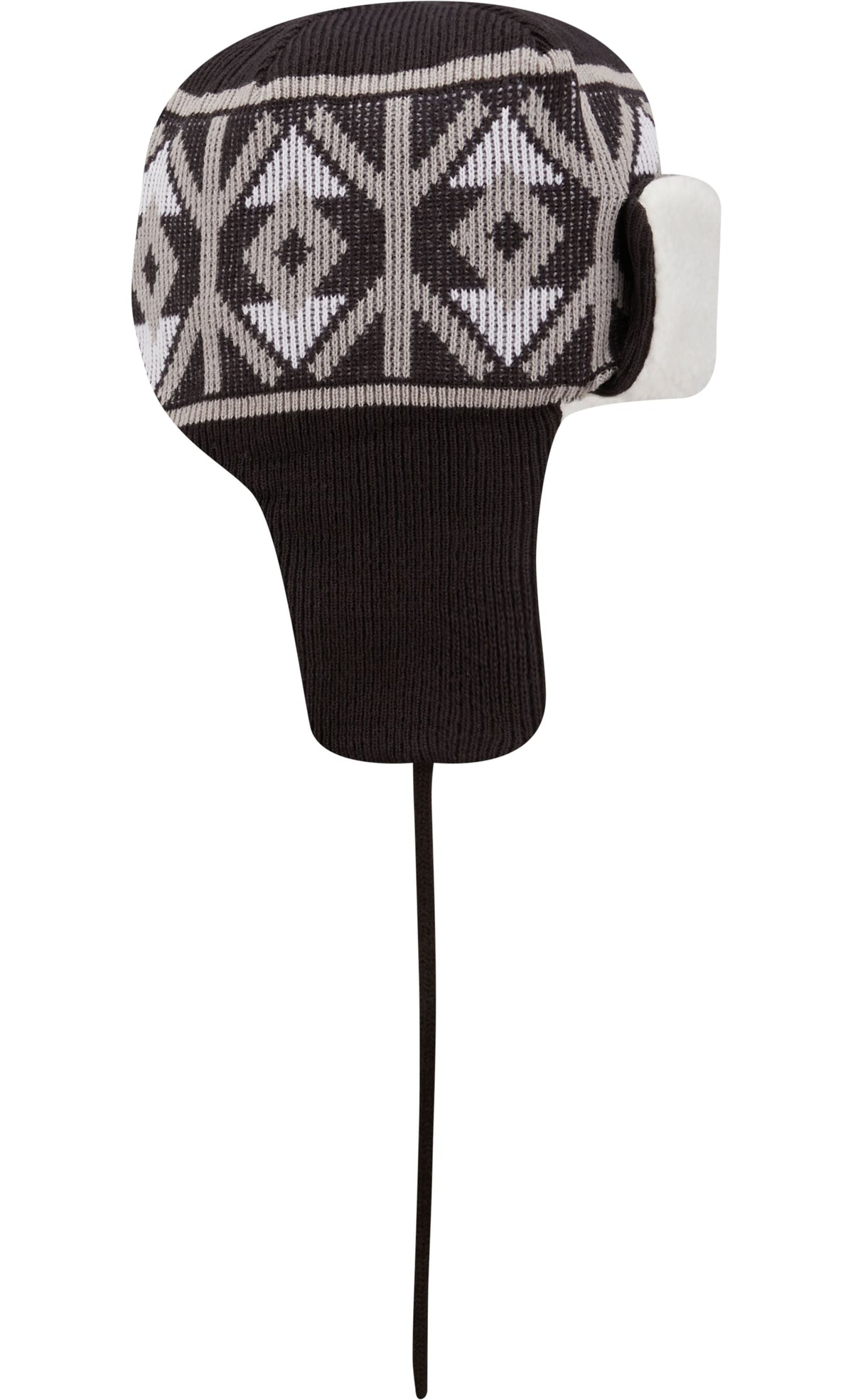 New York Yankees New Era MLB Trapper Knit Beanie Hat Navy Blue Crown/Visor Team Color Logo