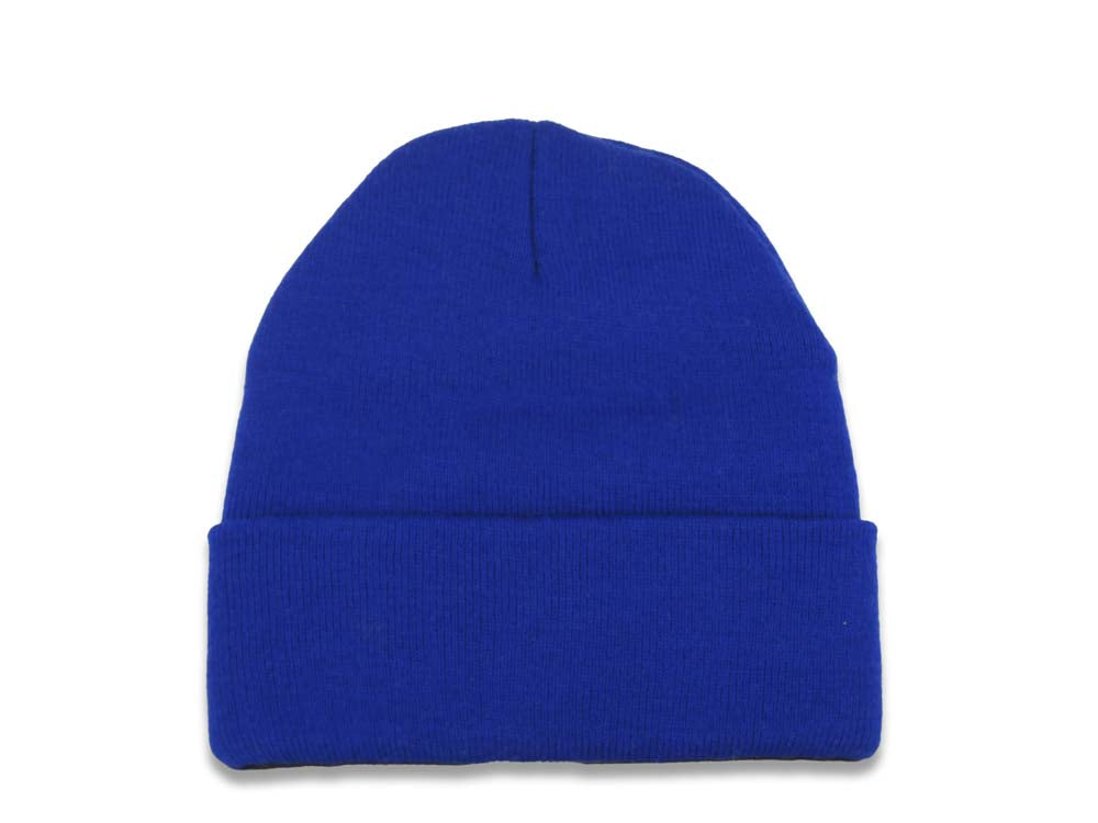 Brooklyn Dodgers MLB Basic Cuffed Beanie/Knit Royal Blue Crown/Visor White Logo