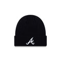 Atlanta Braves New Era MLB Cuffed Knit Beanie Black Team Color Logo