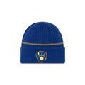 Milwaukee Brewers New Era MLB Cuffed Knit Beanie Royal Blue Team Color Logo