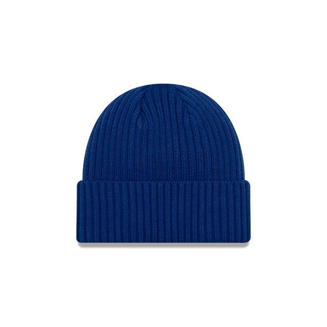Toronto Blue Jays New Era MLB Core Classic Cuffed Knit Beanie Royal Blue Crown/Cuff Team Color Logo