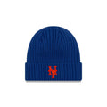 New York Mets New Era MLB Cuffed Knit Beanie Royal Blue Team Color Logo