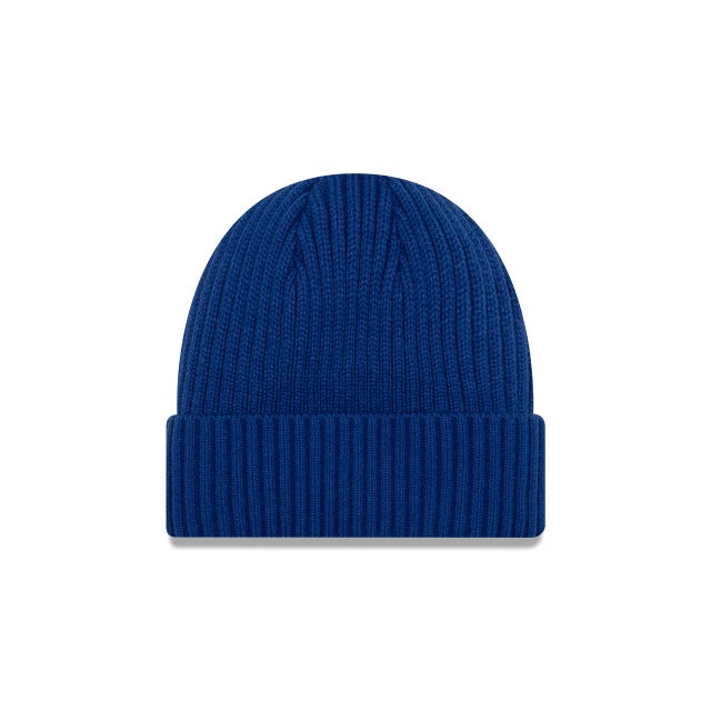 New York Mets New Era MLB Cuffed Knit Beanie Royal Blue Team Color Logo