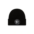 Brooklyn Nets New Era NBA Cuffed Knit Beanie Black Team Color Logo