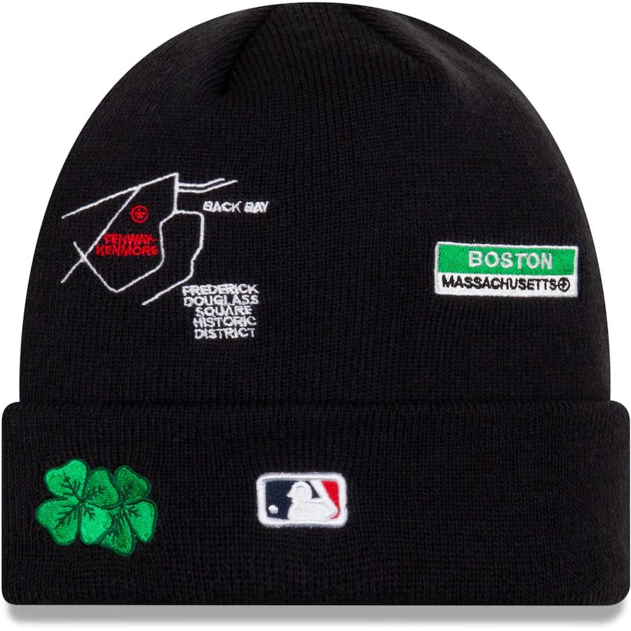 Boston Red Sox New Era MLB Cuff Knit Team Color Navy Crown/Cuff White Logo 2004 World Series City Transit