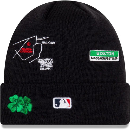 Boston Red Sox New Era MLB Cuff Knit Team Color Navy Crown/Cuff White Logo 2004 World Series City Transit