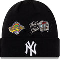 New York Yankees New Era MLB Cuff Knit Hat Team Color Navy Crown/Cuff White Logo 1996 World Series City Transit