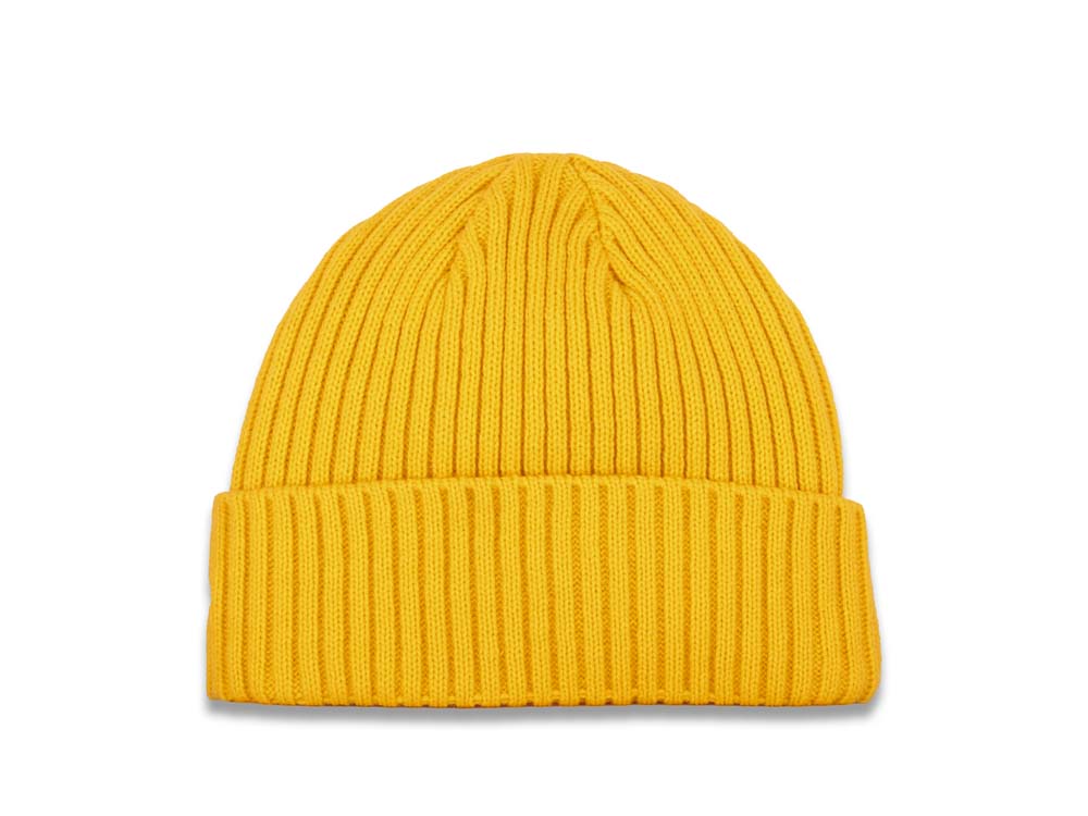 San Diego Padres New Era MLB Cuffed Knit Beanie Hat Yellow Crown/Visor Brown Logo
