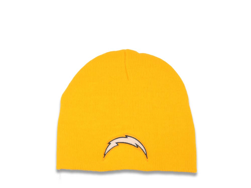 Los Angeles Chargers NFL No Cuffed Beanie/Knit Yellow Crown/Visor Team Color Logo