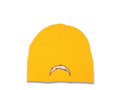 Los Angeles Chargers NFL No Cuffed Beanie/Knit Yellow Crown/Visor Team Color Logo