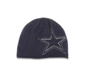 Dallas Cowboys New Era NFL No Cuffed KD90Z Knit Beanie Hat Navy Blue Crown/Visor Team Color Logo