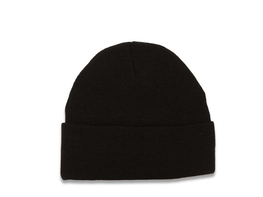 Pittsburgh Steelers NFL Basic Cuffed Beanie/Knit Black Crown/Visor Team Color Logo