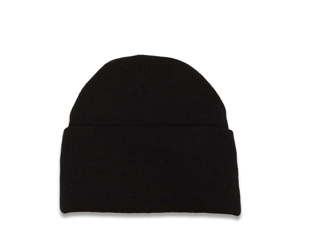 Baltimore Ravens NFL Basic Cuffed Beanie/Knit Black Crown/Visor Team Color Logo
