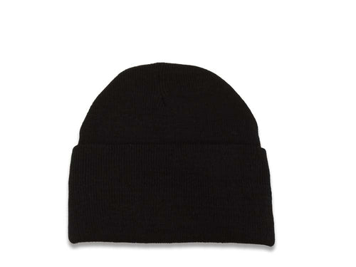 Baltimore Ravens NFL Basic Cuffed Beanie/Knit Black Crown/Visor Team Color Logo