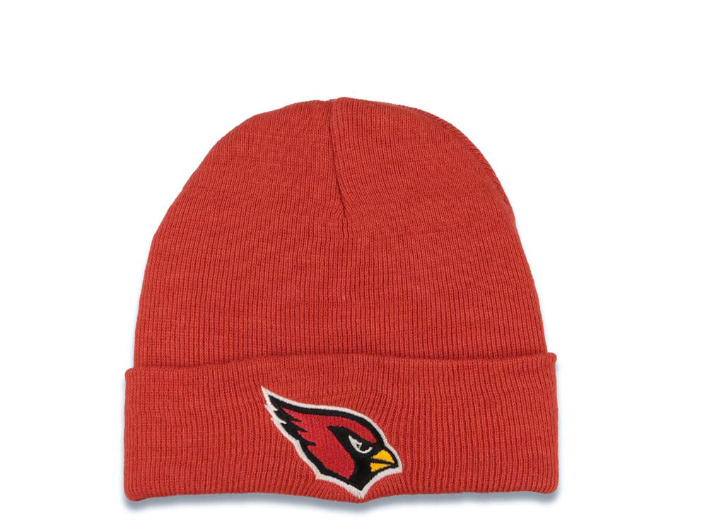 Arizona Cardinals NFL Cuffed Basic Beanie/Knit Red Crown/Visor Team Color Logo