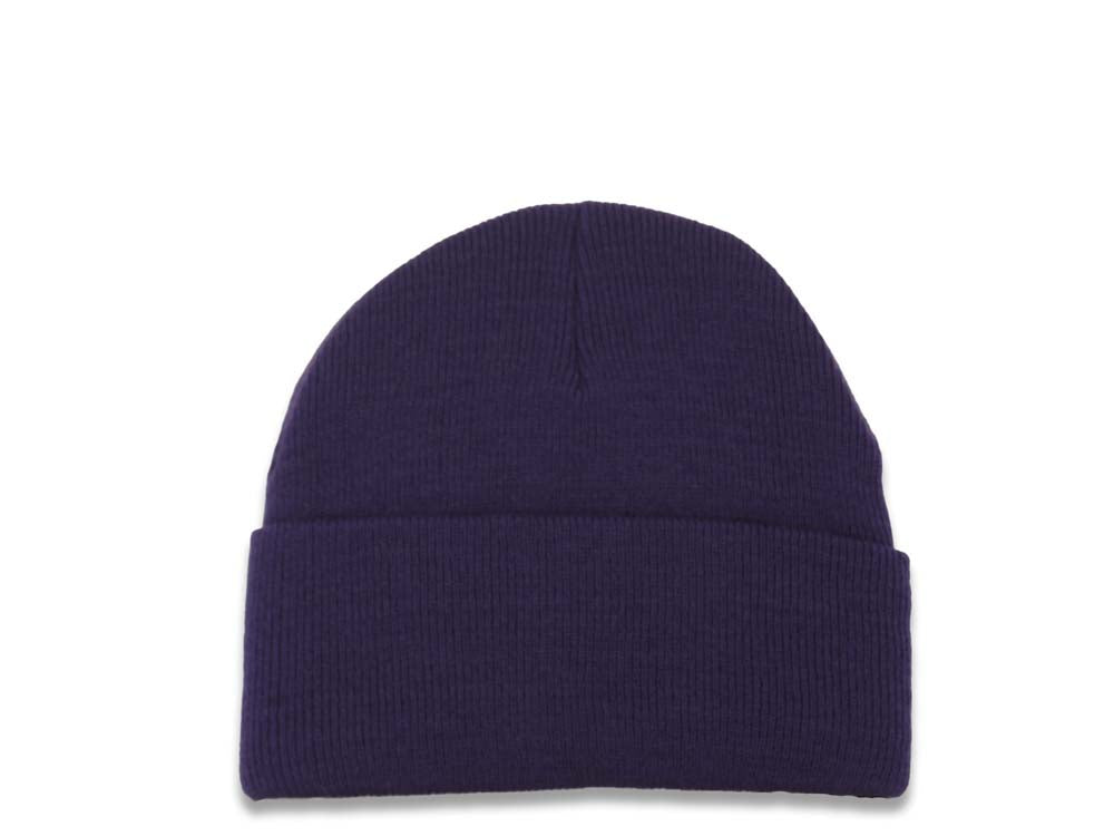Baltimore Ravens New Era NFL Cuffed Basic Knit Beanie Purple Crown/Visor Team Color Logo