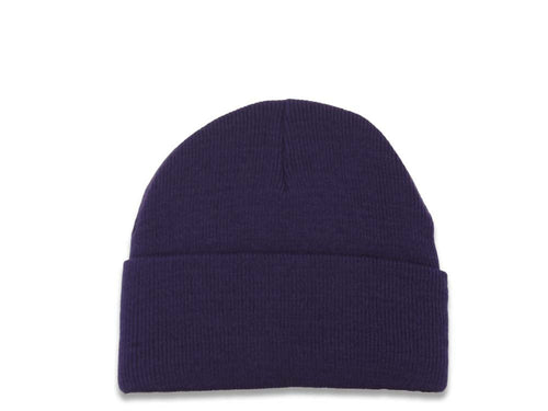 Baltimore Ravens New Era NFL Cuffed Basic Knit Beanie Purple Crown/Visor Team Color Logo