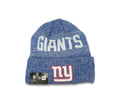 New York Giants New Era NFL Knit Cuffed Beanie Team Color Blue Crown/Cuff Team Color Logo (2017 Sideline)
