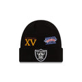 Las Vegas Raiders New Era NFL Cuffed Knit Beanie Black Team Color Logo (Super Bowl Champions)