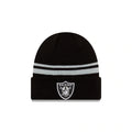 Las Vegas Raiders New Era Cuffed Knit Beanie Cuff Hat Black/Gray Crown/Visor Team Color Logo