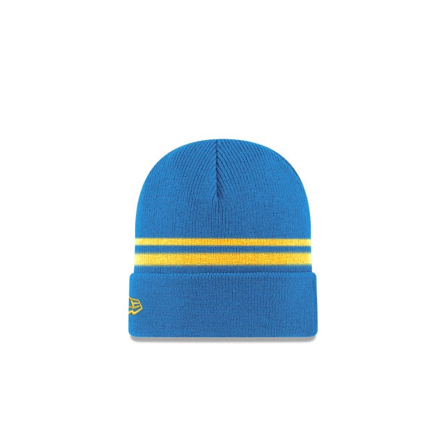 Los Angeles Chargers New Era NFL Cuffed Knit Beanie Sky Blue/Yellow Team Color Logo