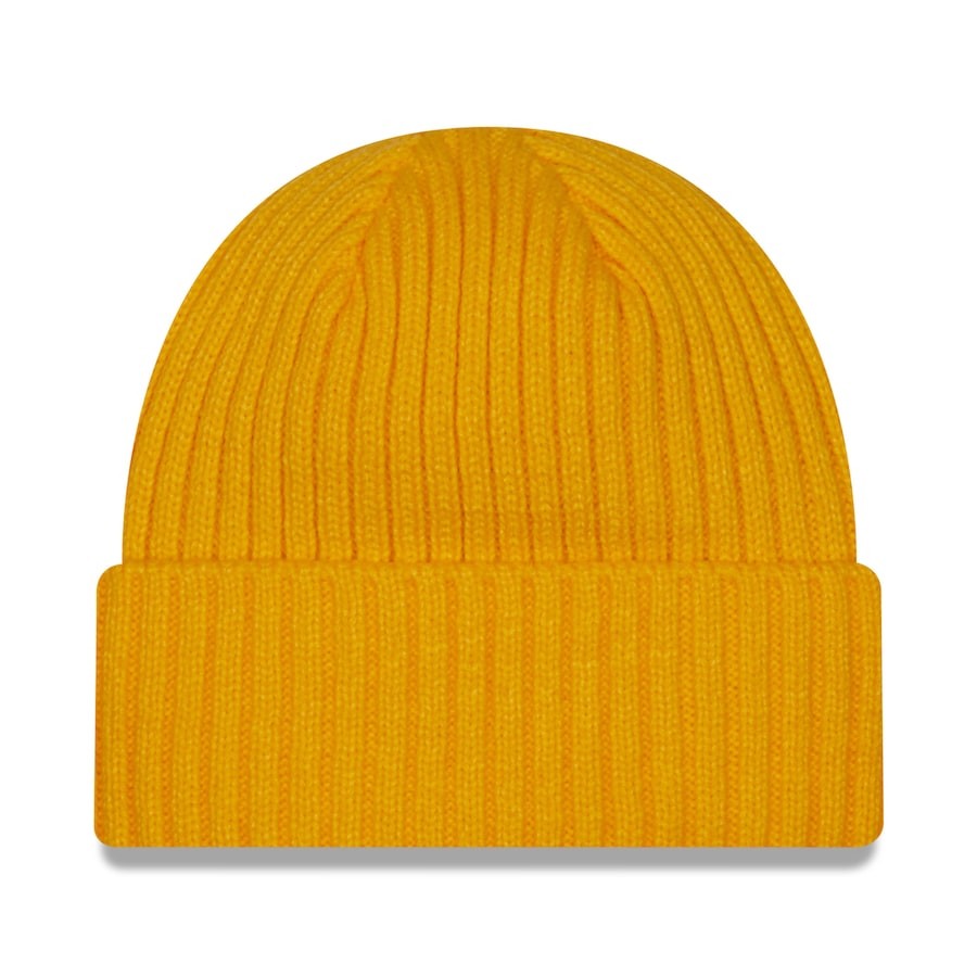 Los Angeles Chargers New Era NFL Cuffed Knit Beanie Hat Yellow Crown/Visor Team Color Logo