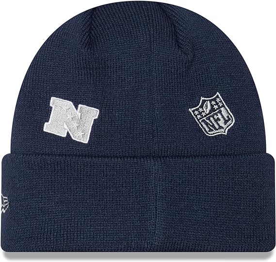 Dallas Cowboys New Era NFL Cuffed Knit Beanie Hat Navy Blue Crown/Visor Team Color Logo (Identity)