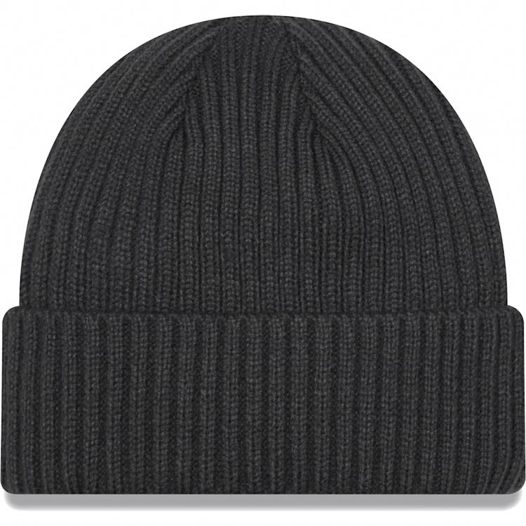 Dallas Cowboys New Era NFL Cuffed Knit Beanie Hat Dark Gray Crown/Visor Dark Gray Logo