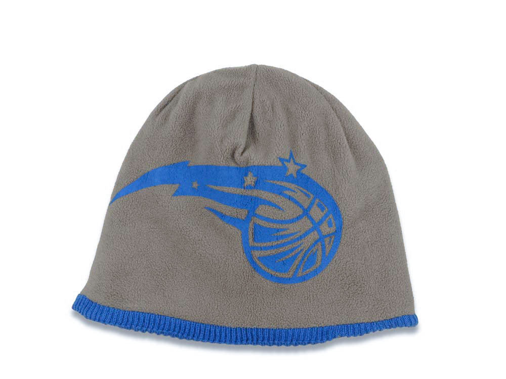 Orlando Magic Adidas NBA No Cuffed Reversible Beanie/Knit Gray/Blue Crown/Visor Blue Logo
