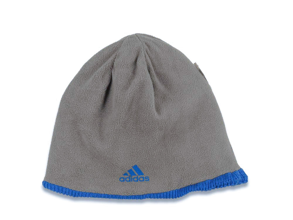 Orlando Magic Adidas NBA No Cuffed Reversible Beanie/Knit Gray/Blue Crown/Visor Blue Logo