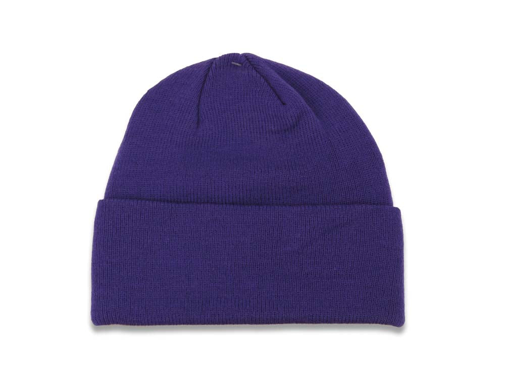 Los Angeles Lakers NBA Basic Cuffed Beanie/Knit Purple Crown/Visor Team Color Logo
