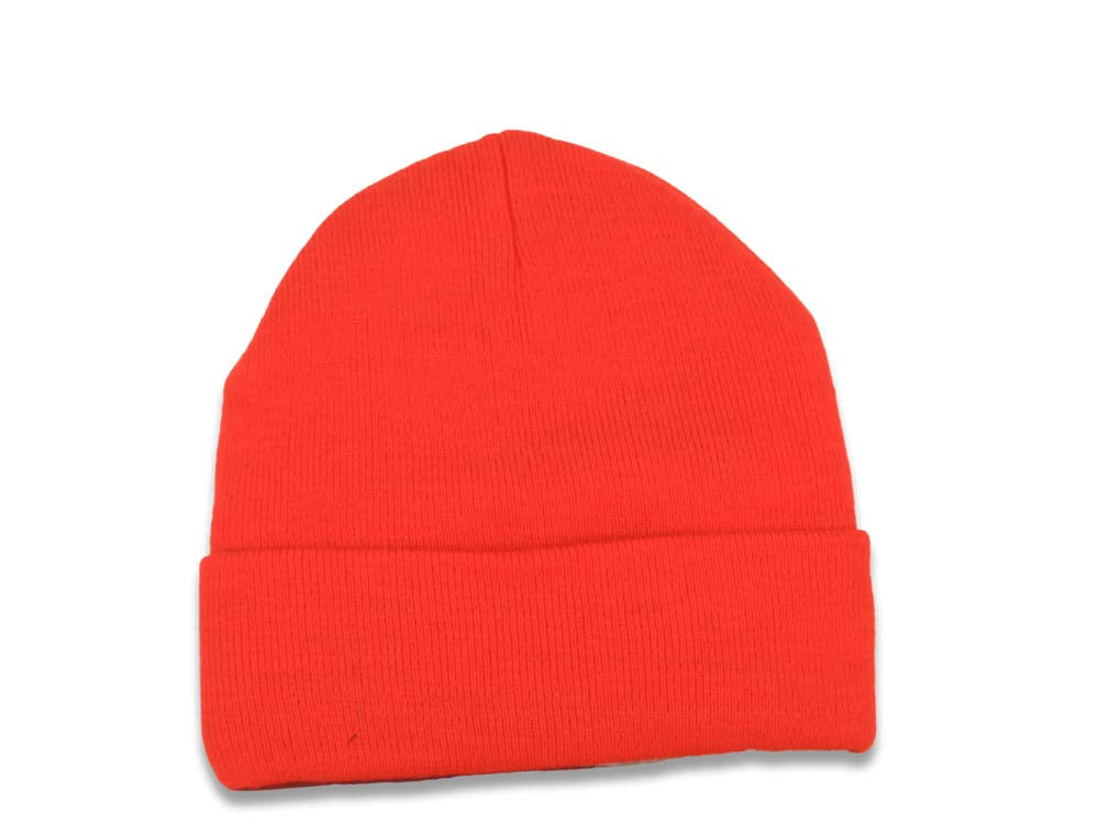 Chicago Bulls New Era NBA Basic Cuffed Beanie/Knit Red Crown/Visor Team Color Logo