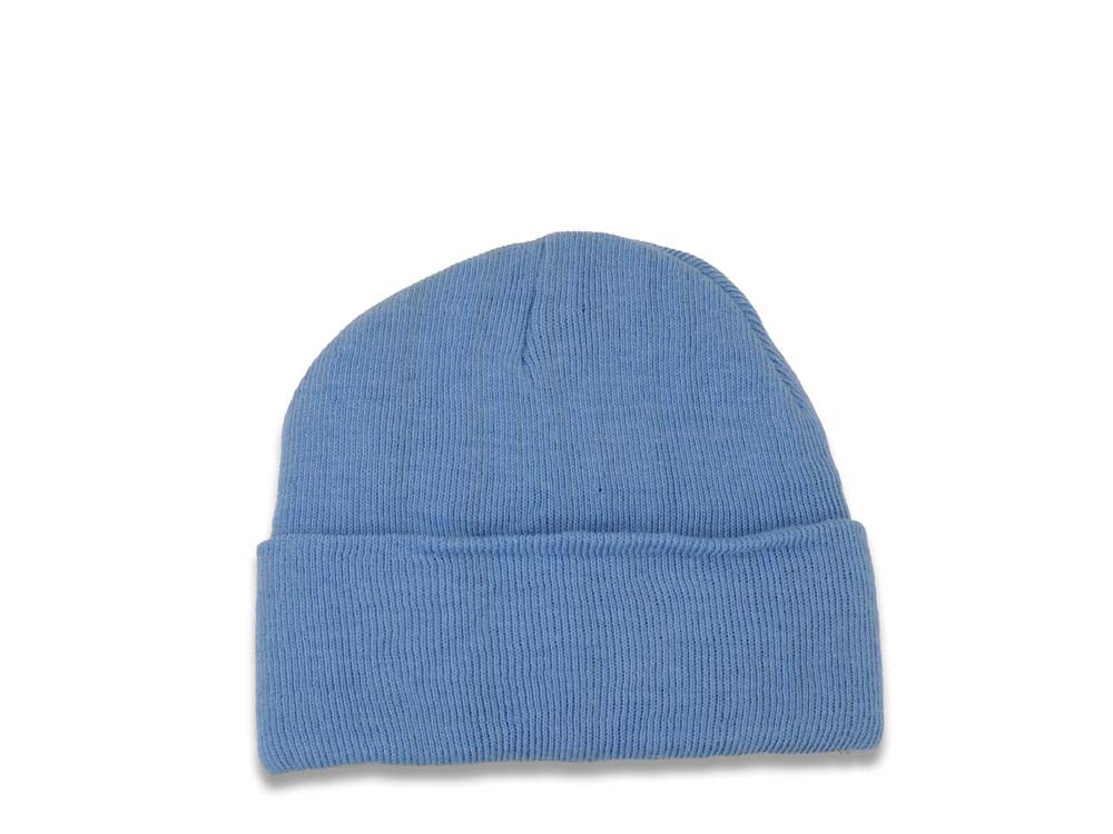 Denver Nuggets NBA Basic Cuffed Beanie/Knit Sky Blue Crown/Visor Yellow/Blue Logo