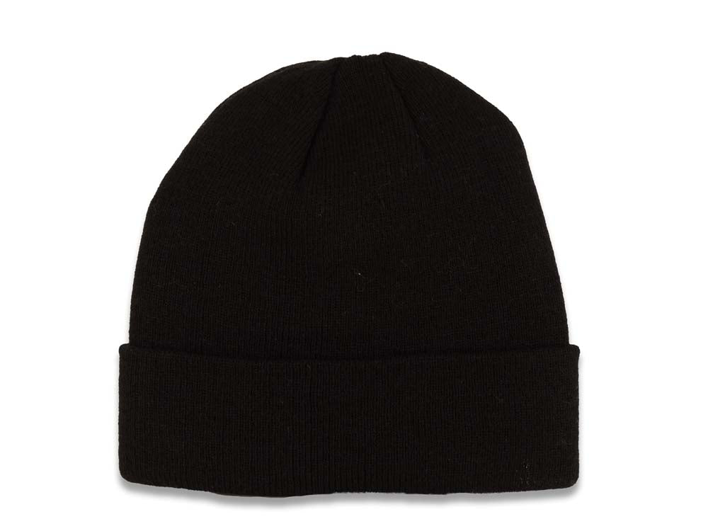 Brookyn Nets NBA Basic Cuffed Beanie/Knit Black Crown/Visor Team Color Logo