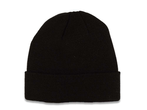 Brookyn Nets NBA Basic Cuffed Beanie/Knit Black Crown/Visor Team Color Logo