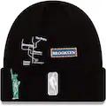 Brooklyn Nets New Era NBA Cuff Knit Team Color Black Crown/Cuff Team Color Logo City Transit