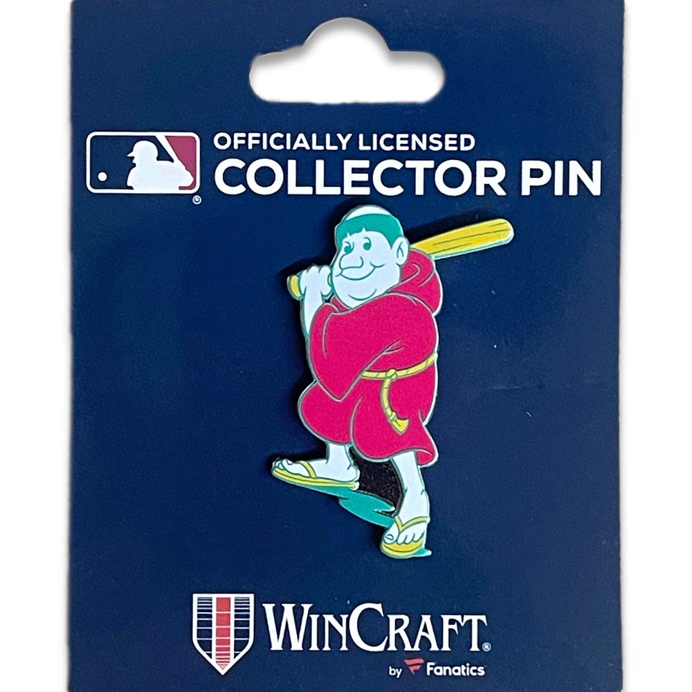 (Capland Exclusive) San Diego Padres WinCraft MLB City Connect Green/Magenta/Yellow Batting Friar Logo Lapel Pin
