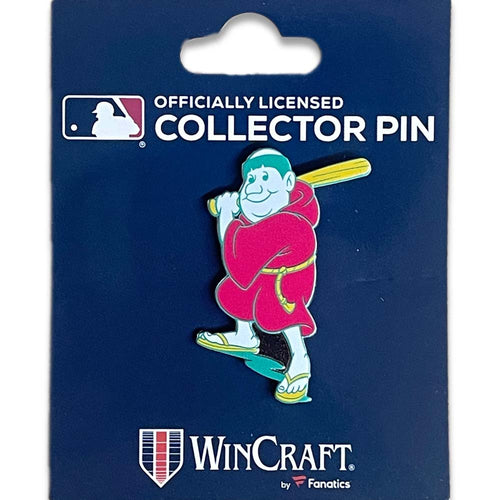 (Capland Exclusive) San Diego Padres WinCraft MLB City Connect Green/Magenta/Yellow Batting Friar Logo Lapel Pin