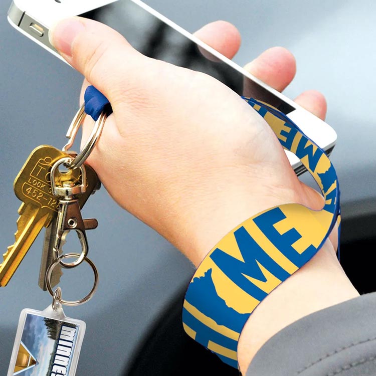 San Diego Padres WinCraft MLB 2-Tone Brown/Yellow Key Strap Lanyard With Swinging Friar Logo